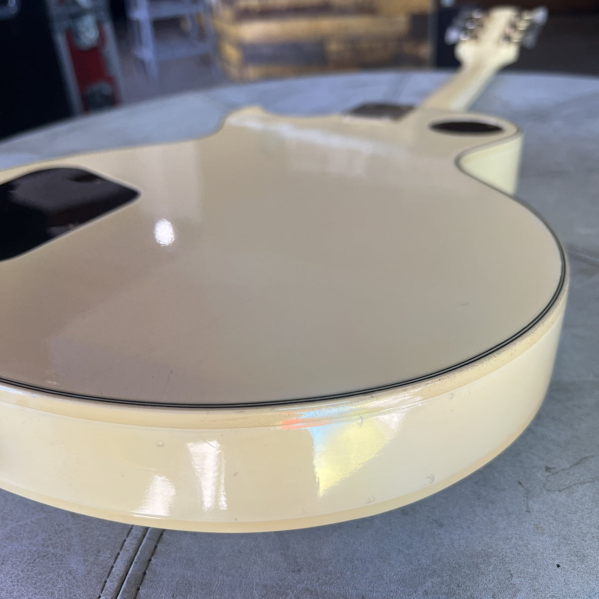 1977 Ibanez Model 2350 Custom Lawsuit Era Electric Guitar - Antique White (Steve Jones Sex Pistols Tribute)