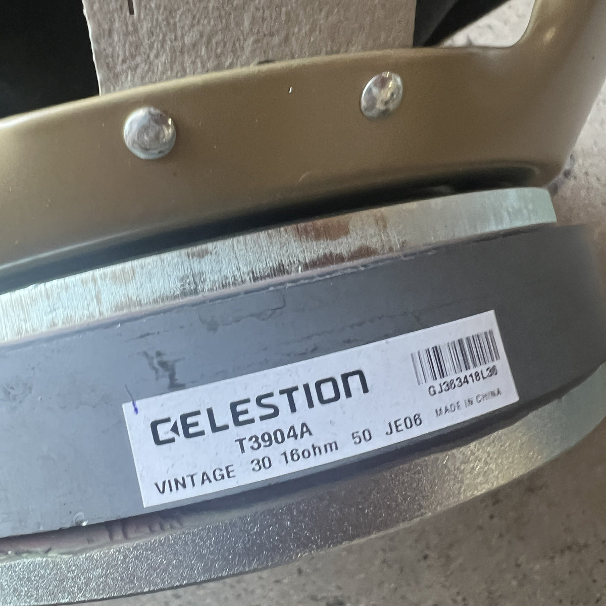 Celestion Vintage 30 (G12) 12" Guitar Speaker – 16 Ohm (Model T3904A) – Excellent Condition