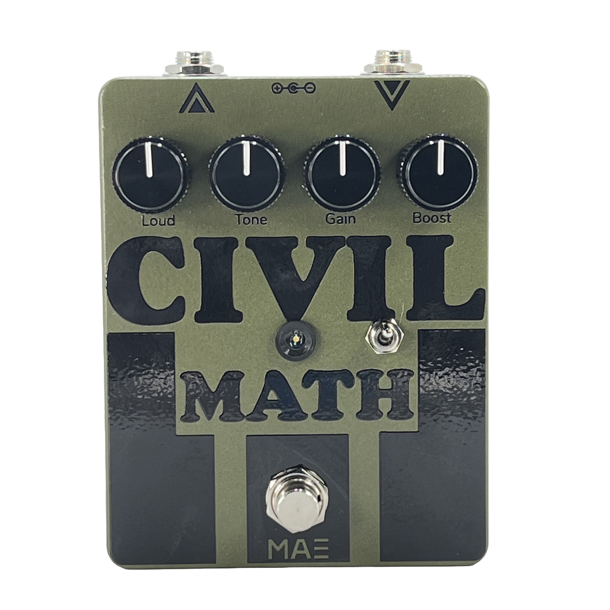 Mask Audio Engineering Civil Math | Boutique Fuzz Pedal | Army Green