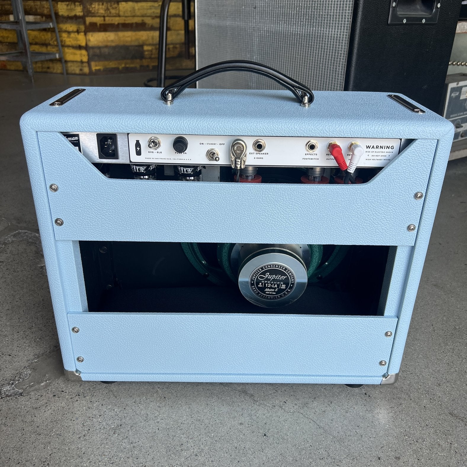 Milkman Sound 20W Creamer, Powder Blue, Jupiter 12-LA Alnico 5