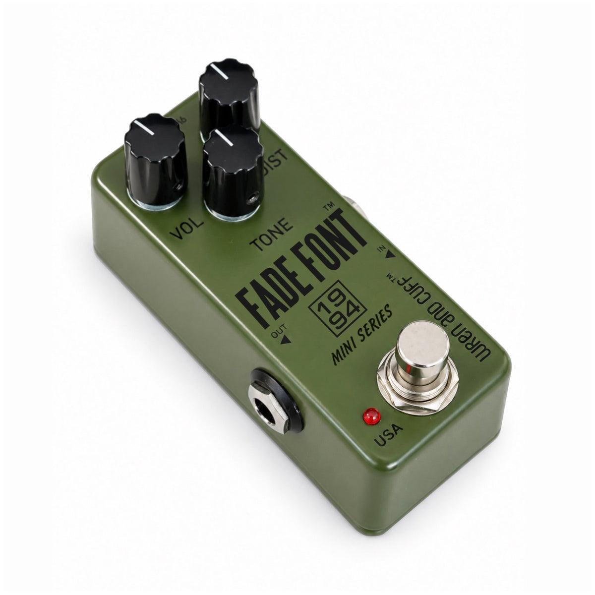 Wren and Cuff Mini Series Fade Font ‘94 Fuzz Pedal