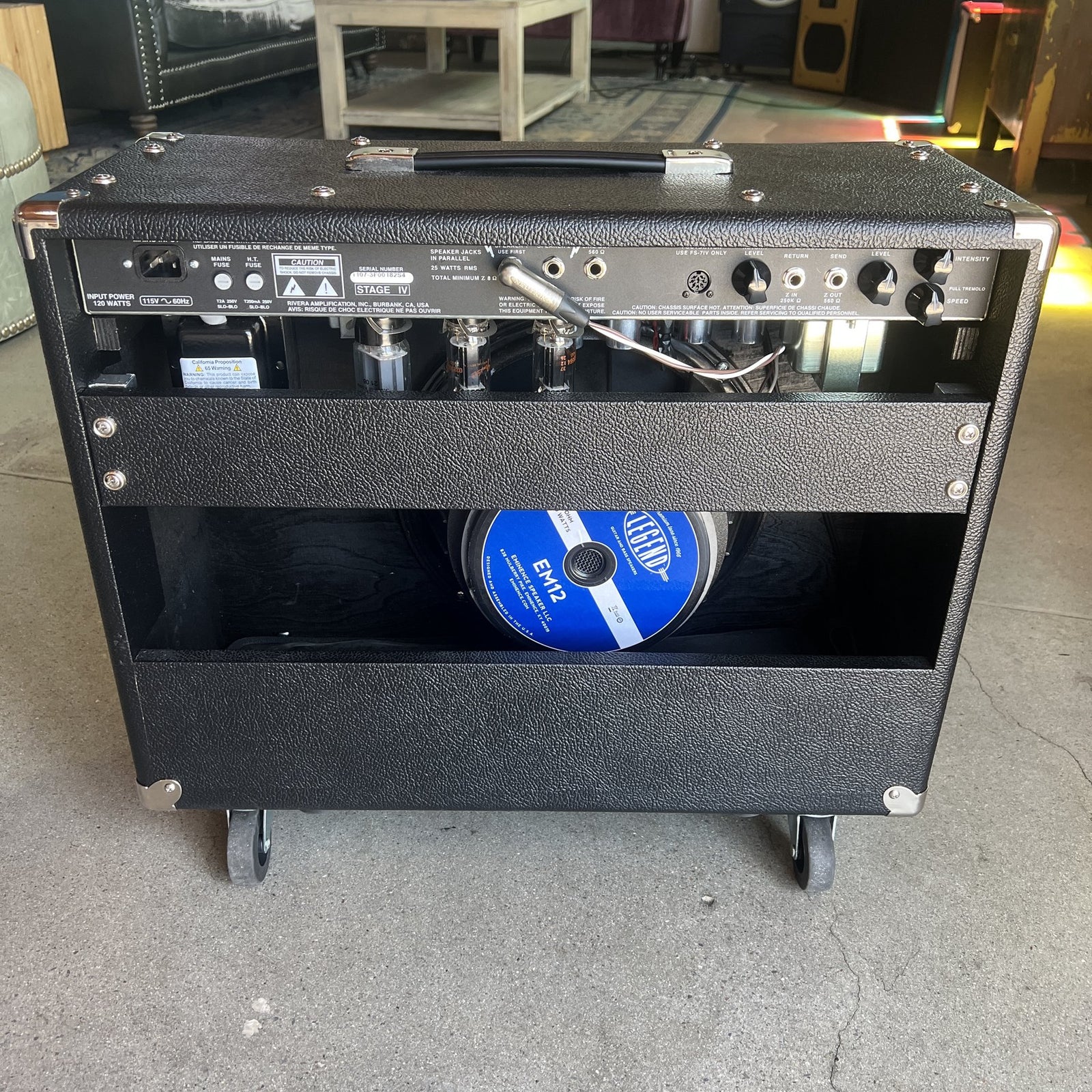 Rivera Amplification Stage IV Modified Tube Guitar Amplifier – Black (Excellent Condition)