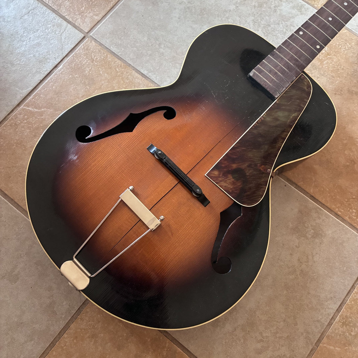 Vintage 1930’s Montgomery Ward Archtop Guitar & Case