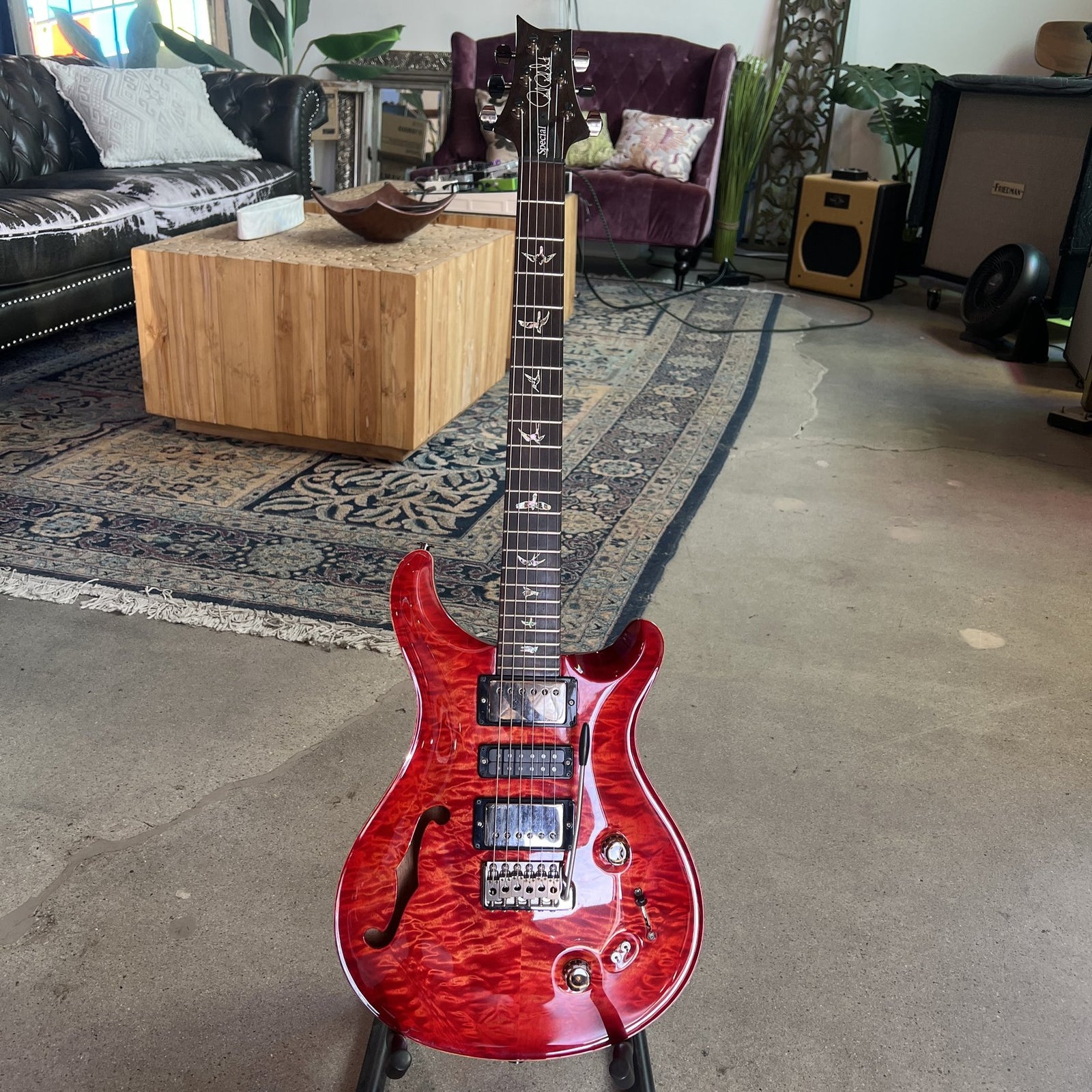 PRS Special Wood Library Brazilian Neck 10 Top - 2019 - Blood Orange