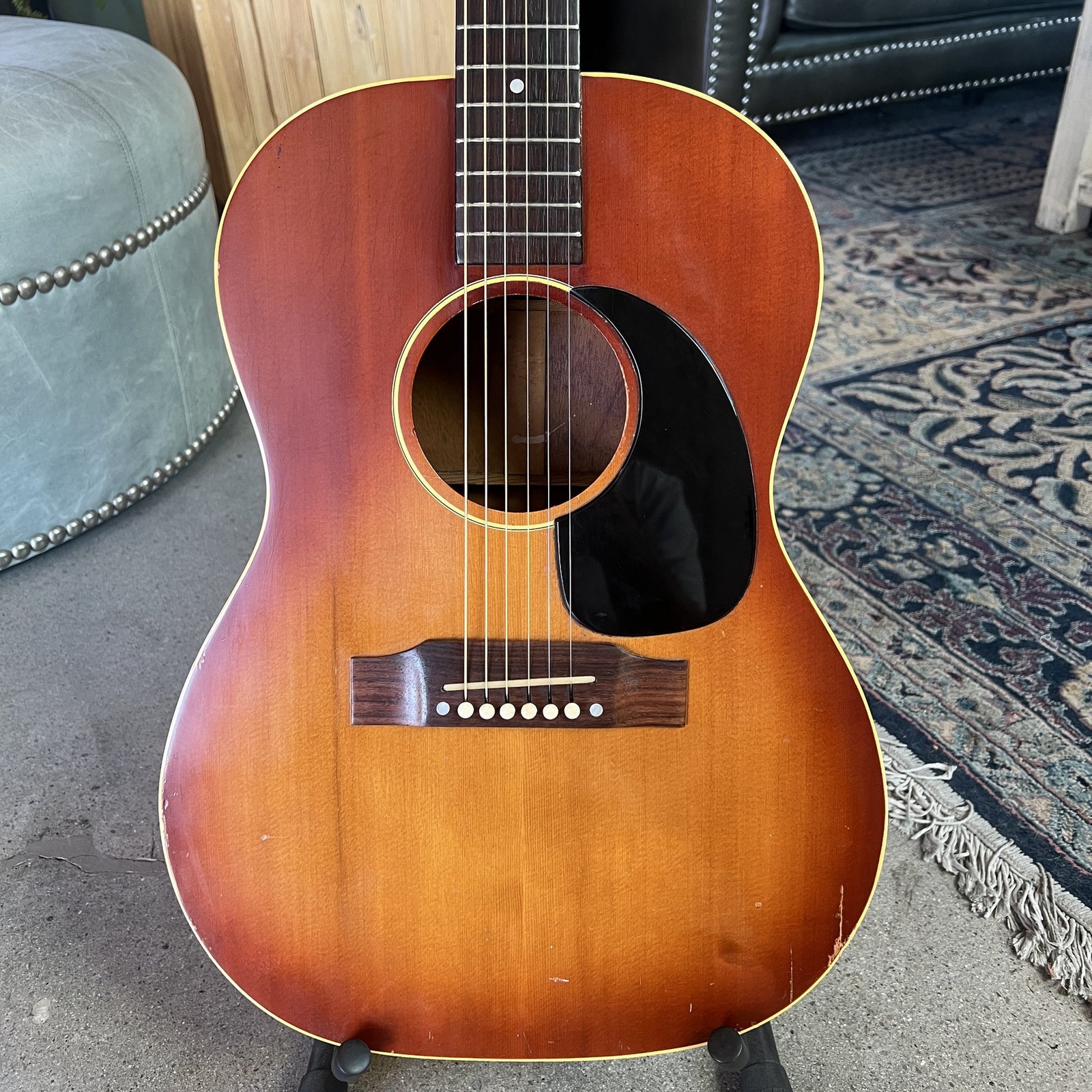 Vintage 1960-1962 Gibson LG-2 Sunburst – Player Grade X-Braced Acoustic with Pickup & Upgraded Fixed Bridge