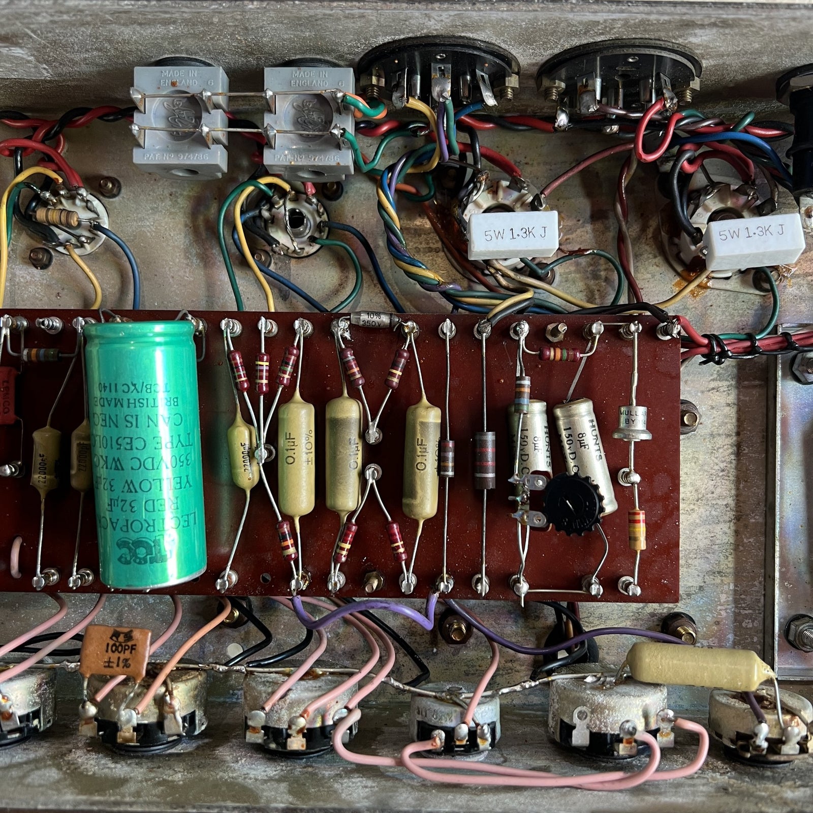 1967 Marshall JTM 50 "Black Flag" Plexi | Original Drake 784-128 & Vintage Tesla Blue Glass EL34s