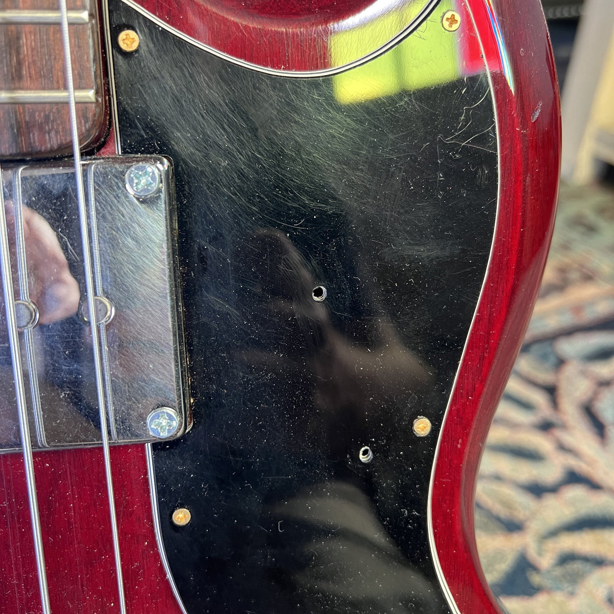 Vintage 1970s Greco EB420 Bass Guitar – Cherry Red (Made in Japan)