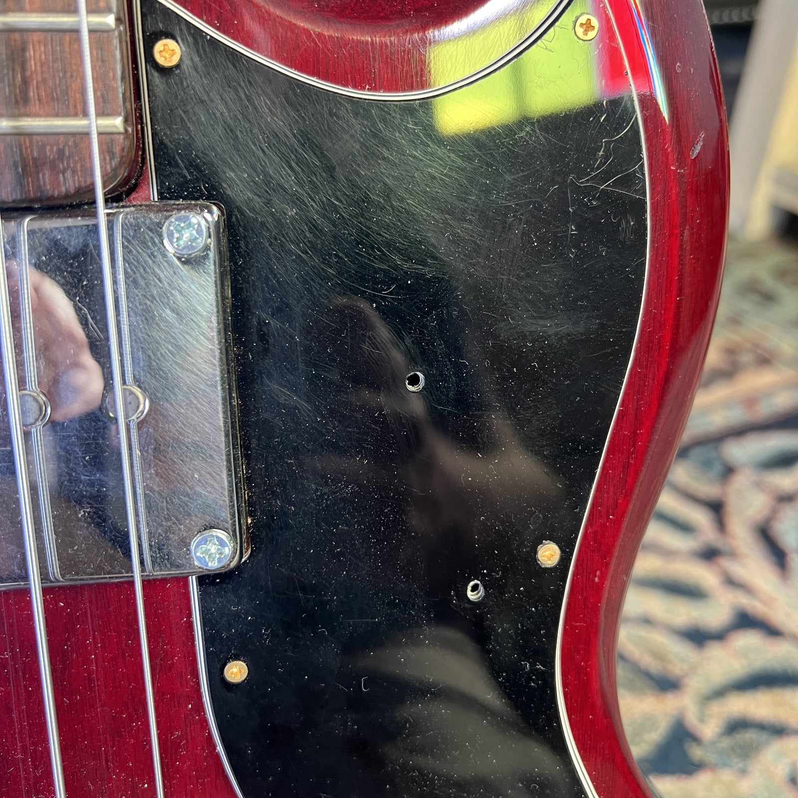 Vintage 1970s Greco EB420 Bass Guitar – Cherry Red (Made in Japan)