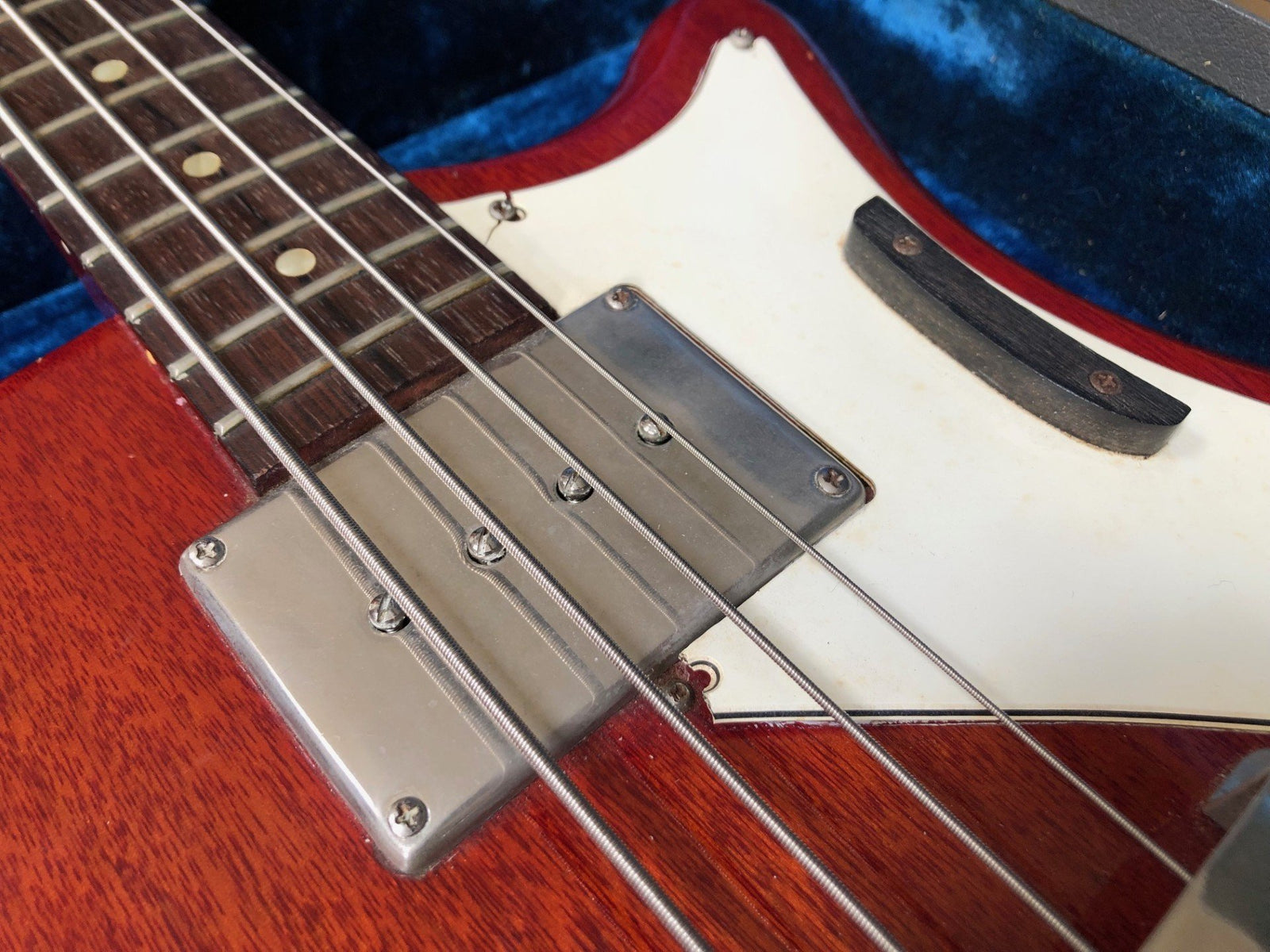 Vintage 1964 Epiphone Newport bass guitar and case 100% original