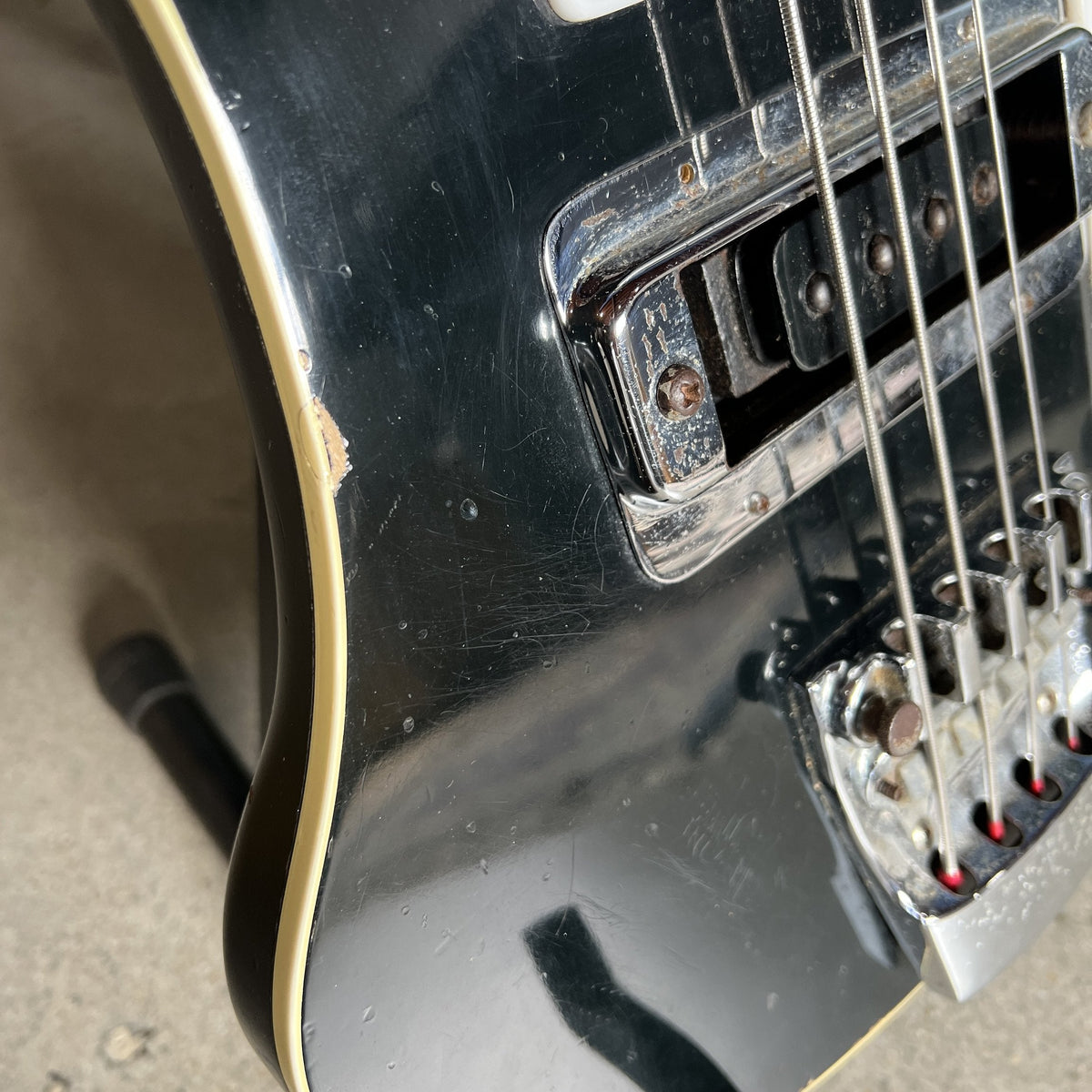 1975 Rickenbacker 4001 Bass Guitar - Jetglo