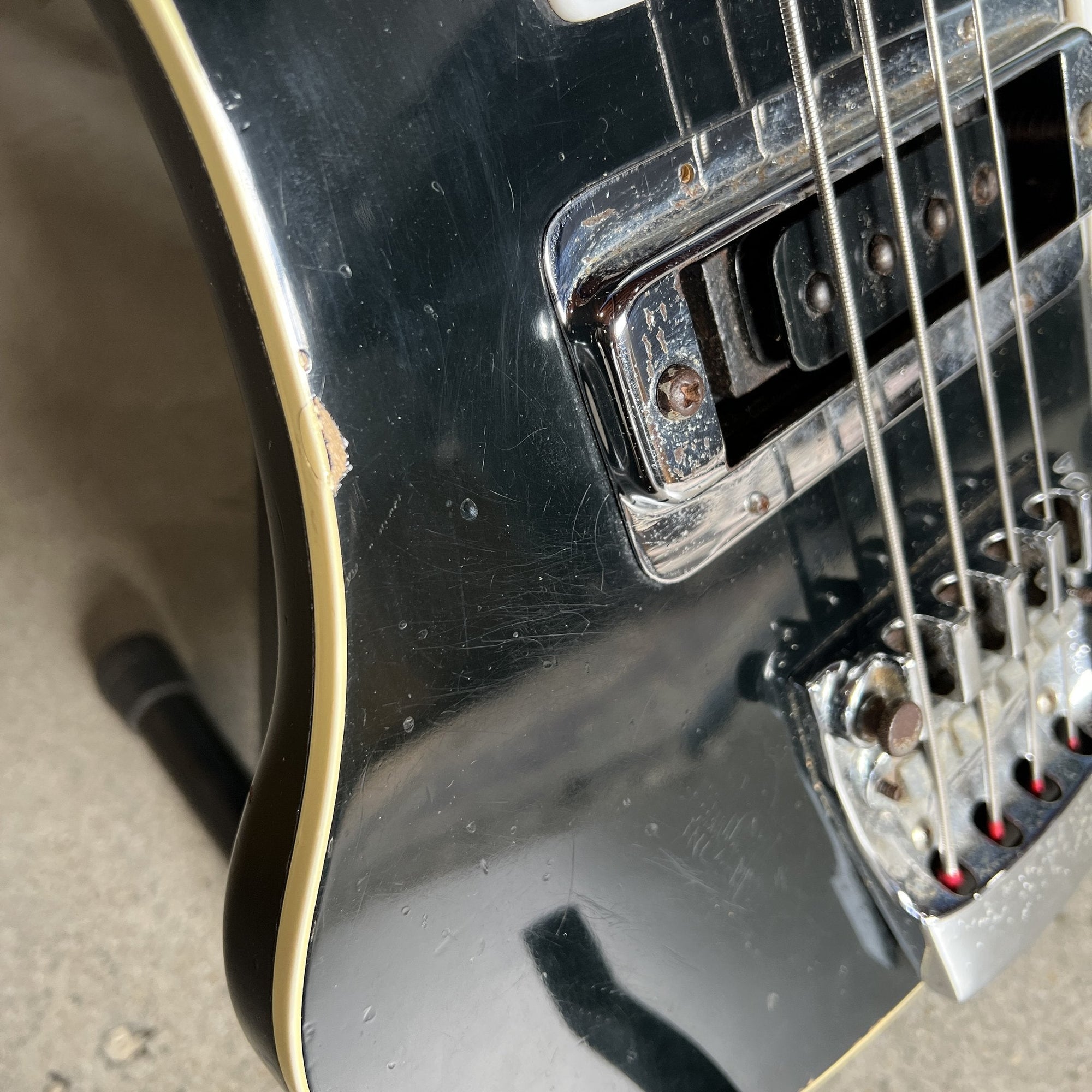1975 Rickenbacker 4001 Bass Guitar - Jetglo