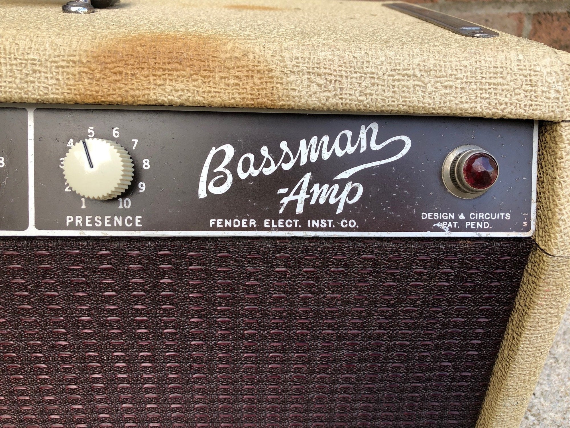 Vintage 1962 Fender Bassman Guitar Amplifier 6G6-B