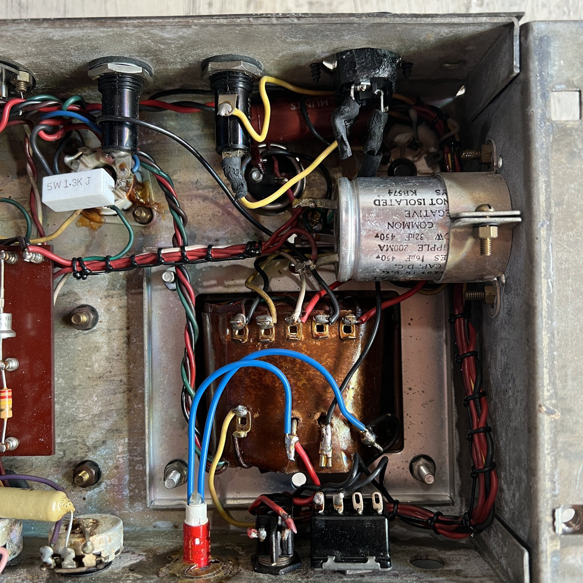 1967 Marshall JTM 50 "Black Flag" Plexi | Original Drake 784-128 & Vintage Tesla Blue Glass EL34s