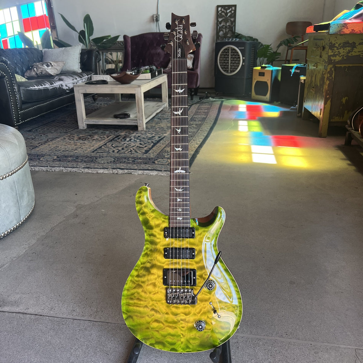 2023 PRS Studio 10-Top Wood Library w/Brazilian Rosewood Fretboard - Eriza Verde Nitro Burst