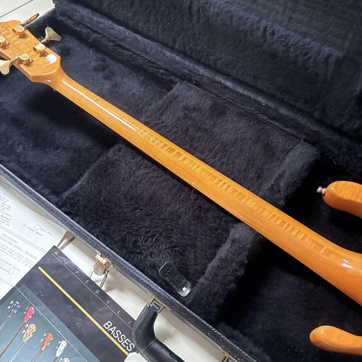 Vintage 1989 Pedulla MVP AAAA Bass Guitar & Case