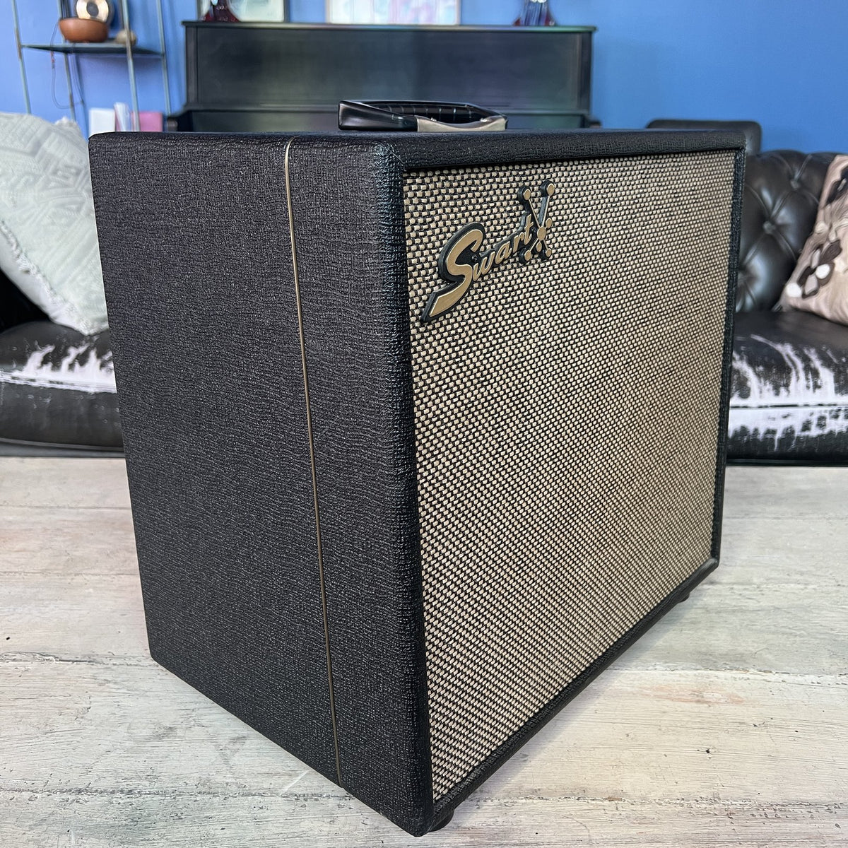 Swart MOD 84 15-Watt Tube Combo Amplifier – Black Tuxedo with Celestion Alnico Ruby
