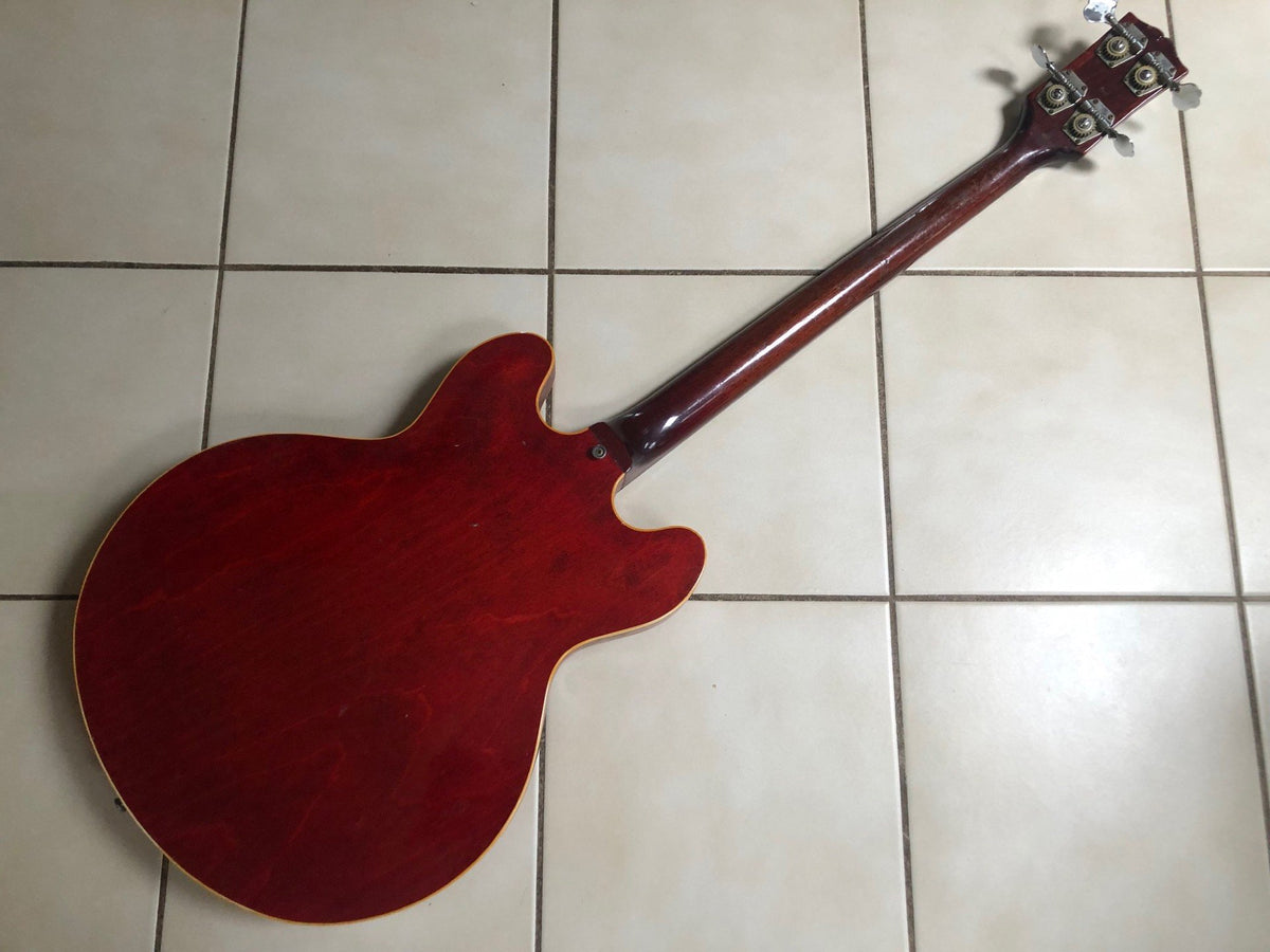 Vintage 1968 Gibson EB-2C Bass Guitar - Cherry Red