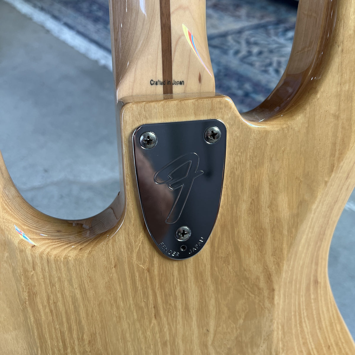 Fender Crafted in Japan (CIJ) 1975 Reissue Jazz Bass (JB75) – Natural Ash with Maple Neck (2004-2005)