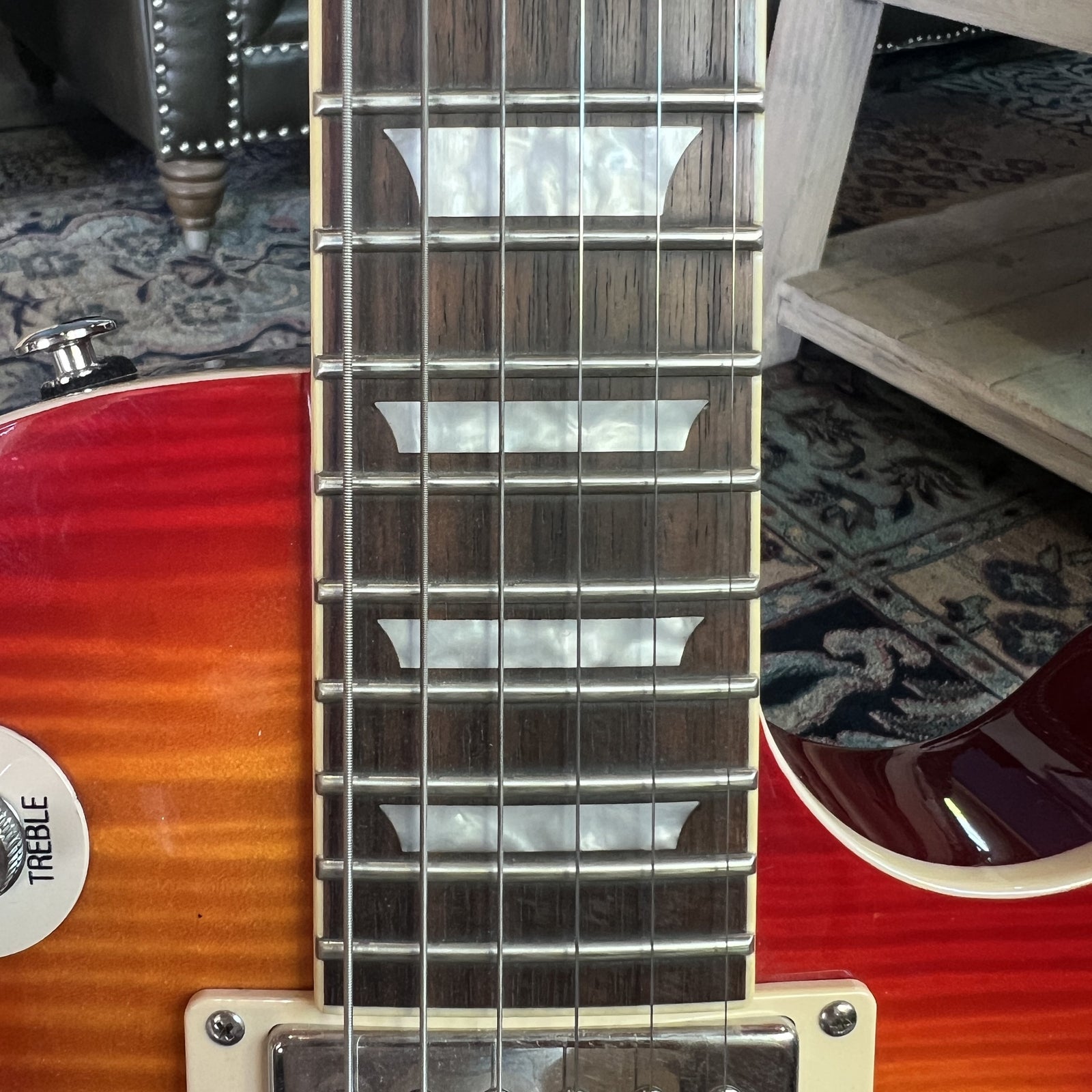 2016 Epiphone Les Paul Florentine PRO Semi-Hollow – Faded Cherry Burst