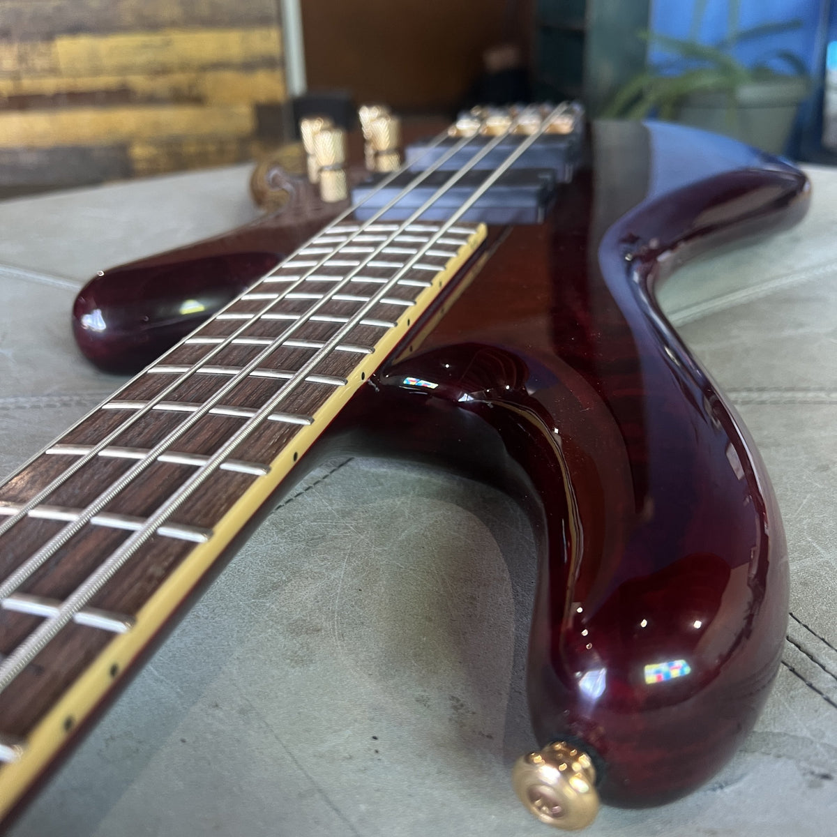2007 Schecter Diamond Series Elite 4 Bass Guitar - Crimson Red (Crafted in South Korea)