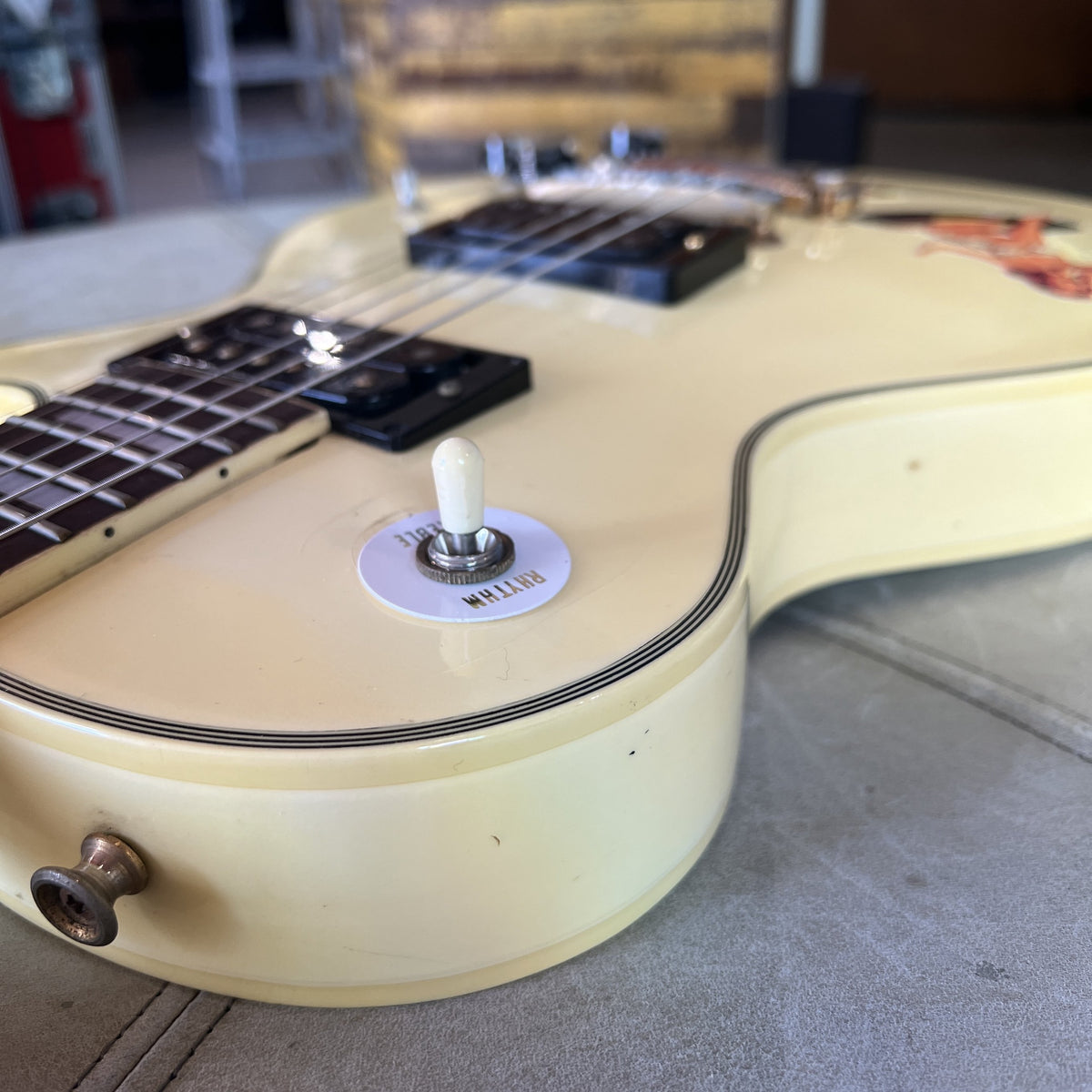 1977 Ibanez Model 2350 Custom Lawsuit Era Electric Guitar - Antique White (Steve Jones Sex Pistols Tribute)