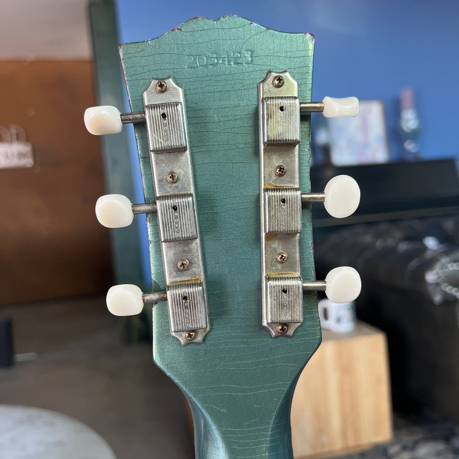 Gibson Custom Murphy Lab 1963 SG Special Reissue – Light Aged Antique Pelham Blue w/ Bigsby B5 (SN: 203423)