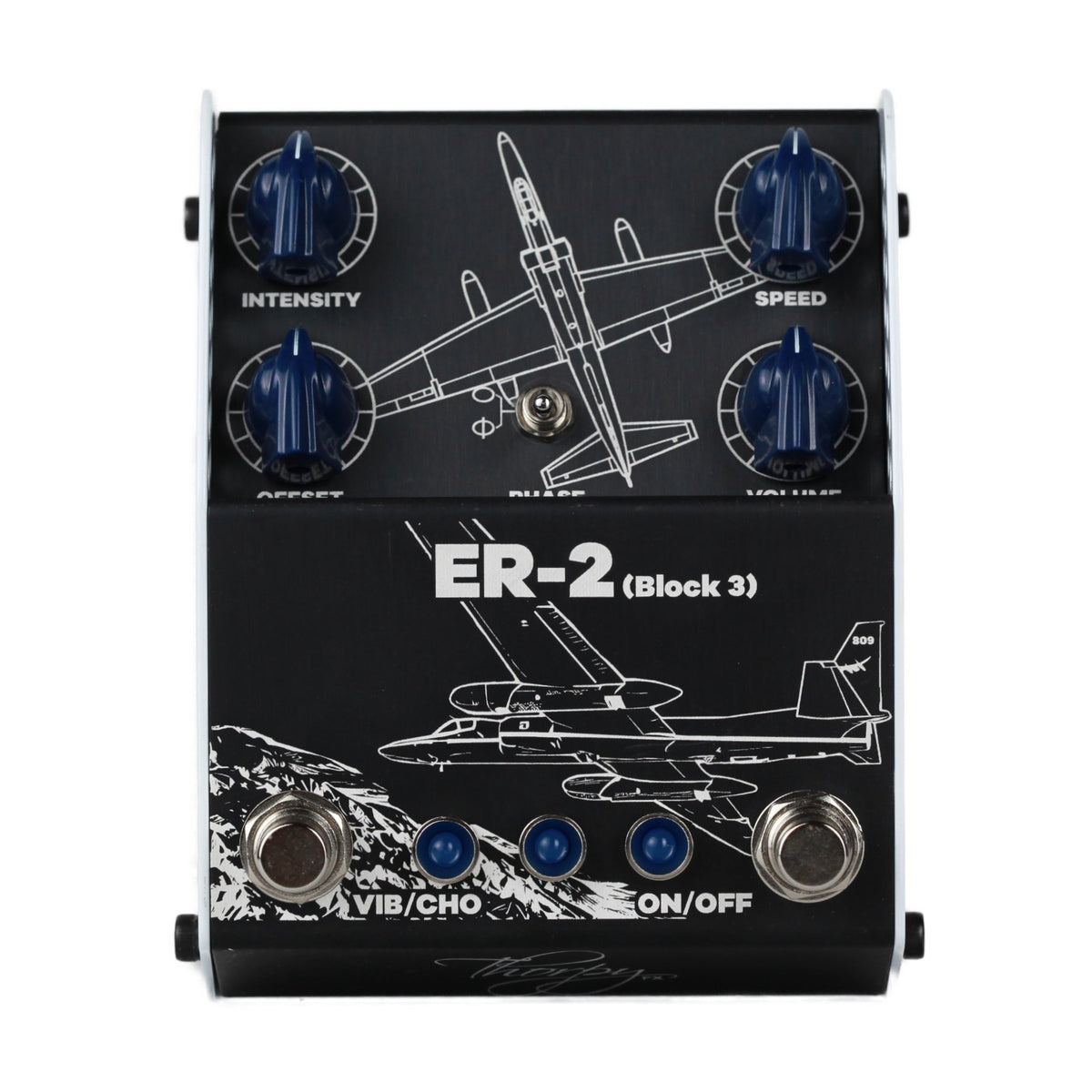 ThorpyFx ER-2 Block 3 Univibe Pedal top view