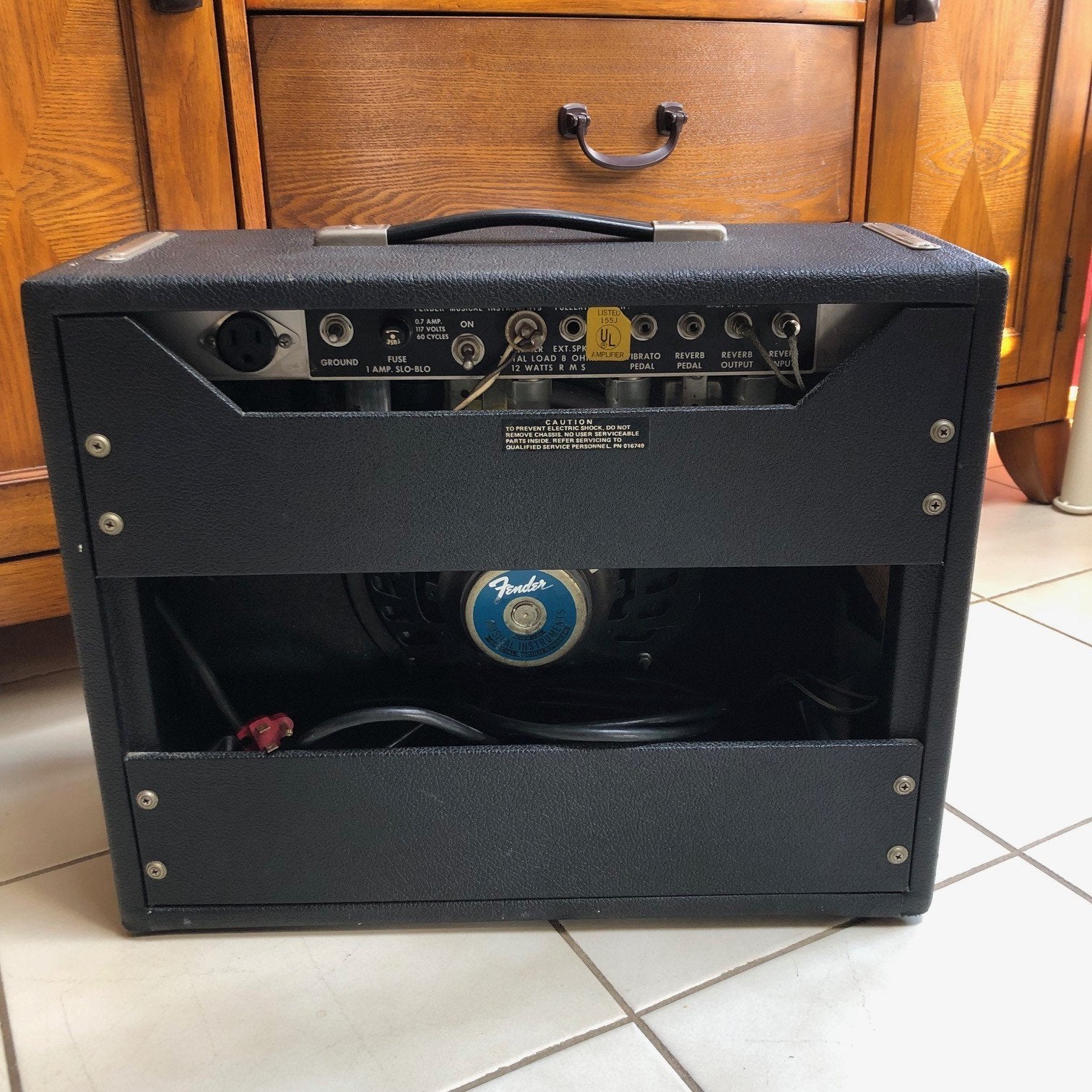 Vintage 1973 Fender Princeton Reverb Guitar Amplifier