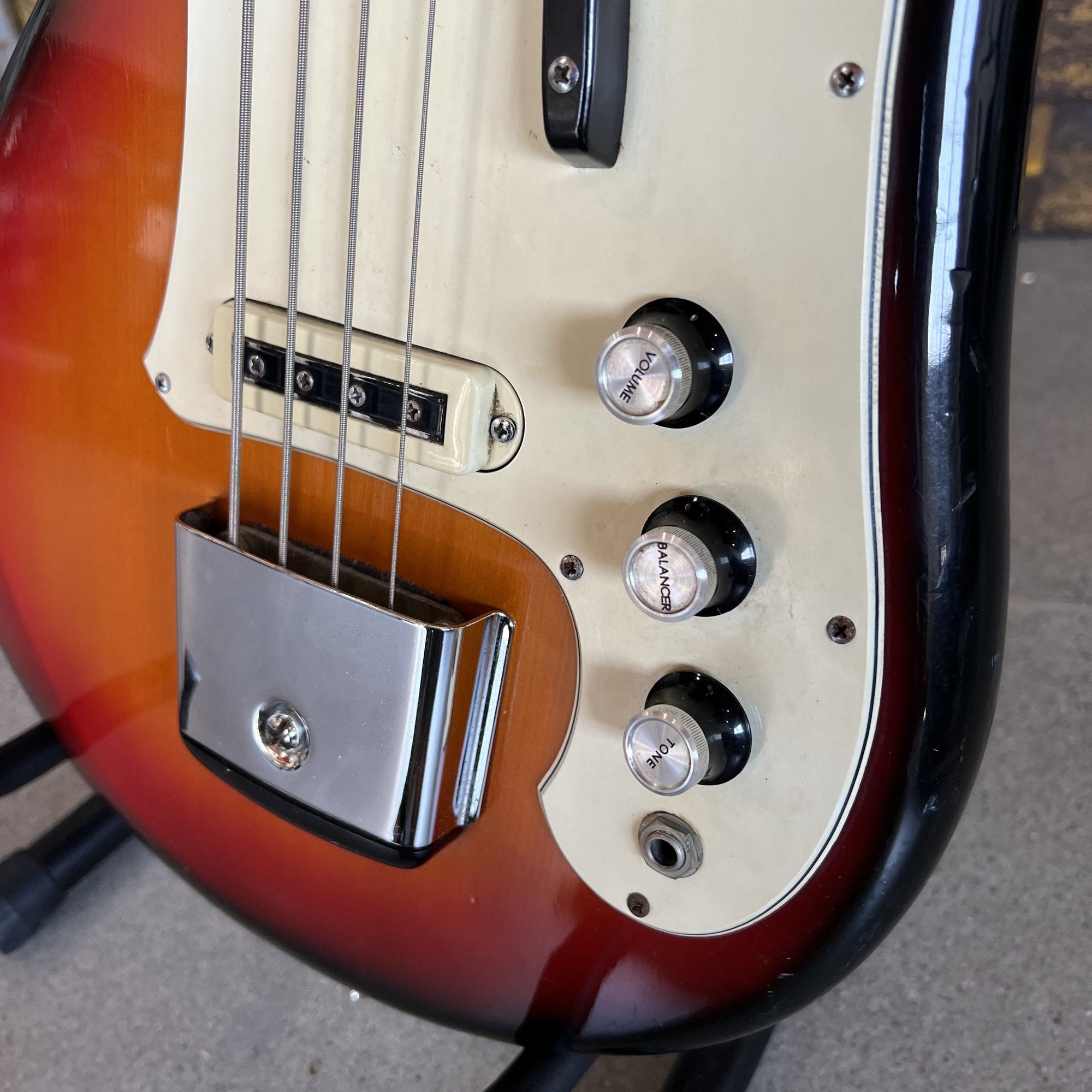 1967 Yamaha SB-5A Bass Guitar, Sunburst Finish
