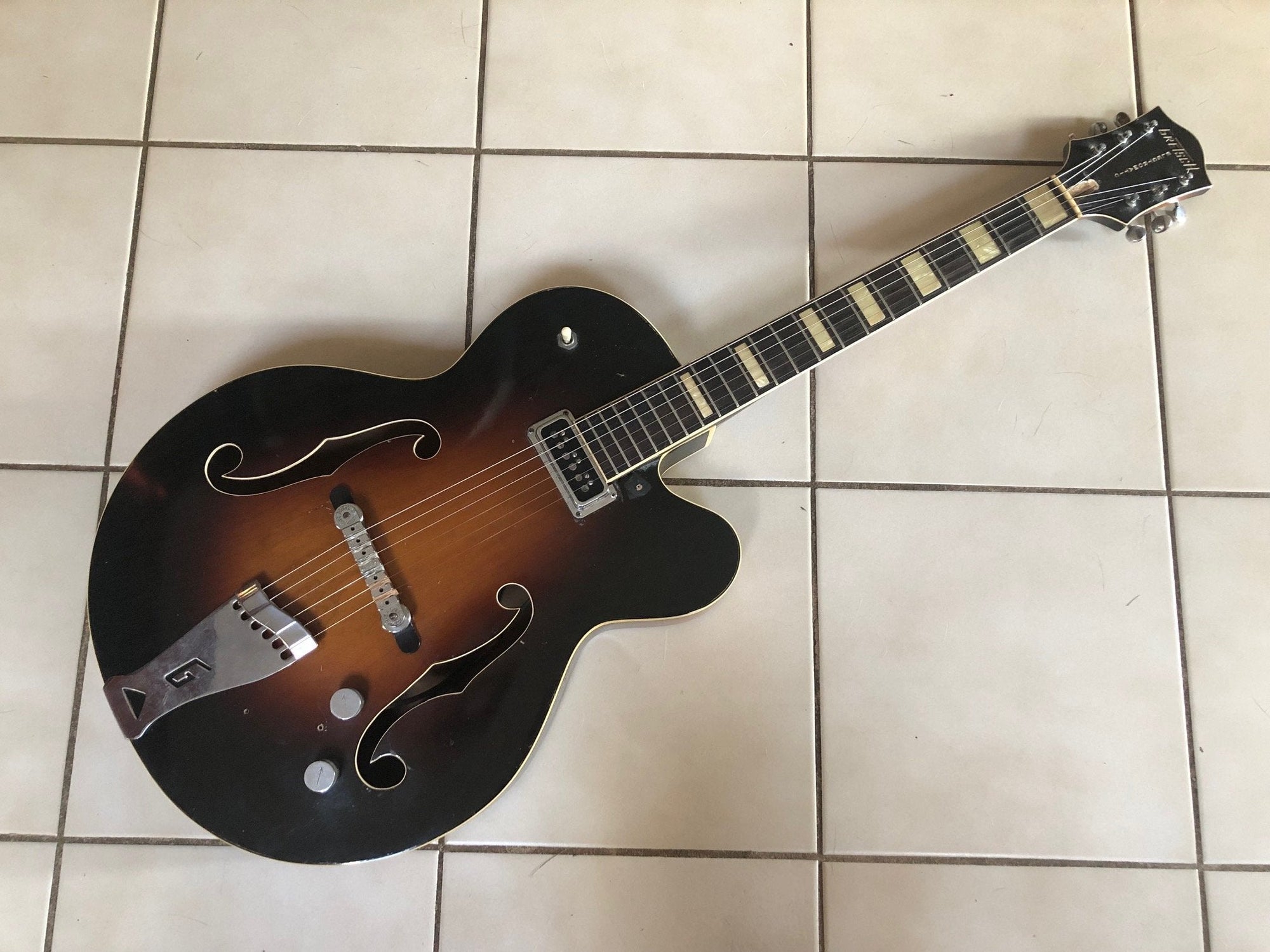 1955 Vintage Gretsch Streamliner Archtop Guitar Tweed Case