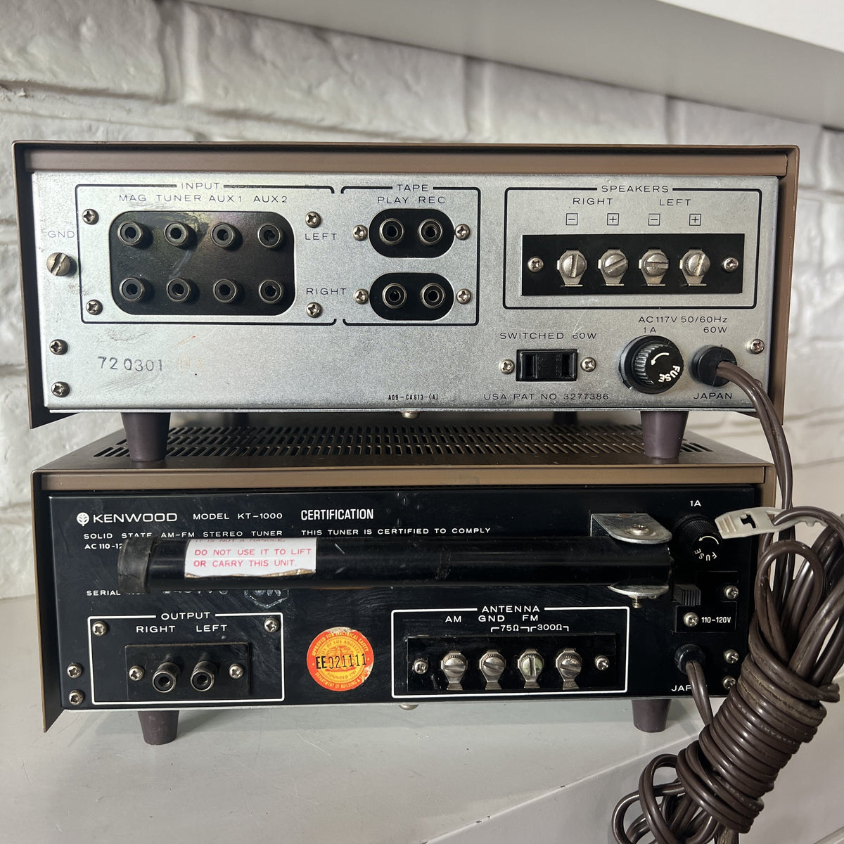 Vintage Kenwood KA-2000 Amplifier & KT-1000 Tuner Set | Fully Functional Solid-State Hi-Fi