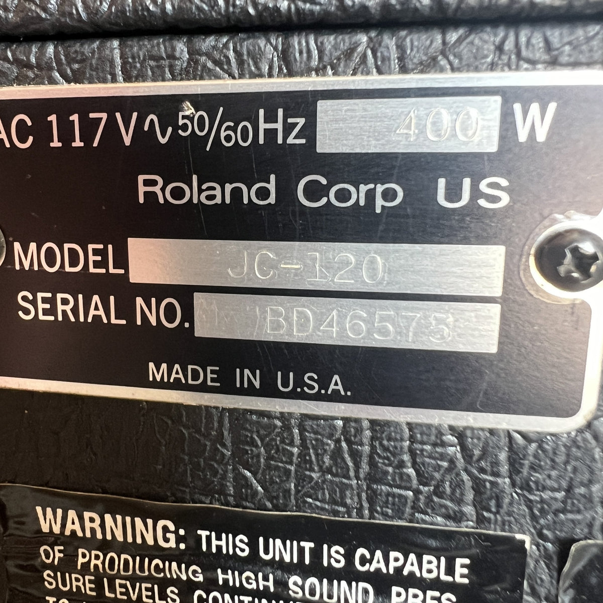 Roland JC-120 Jazz Chorus 2-Channel 120-Watt 2x12" Guitar Combo