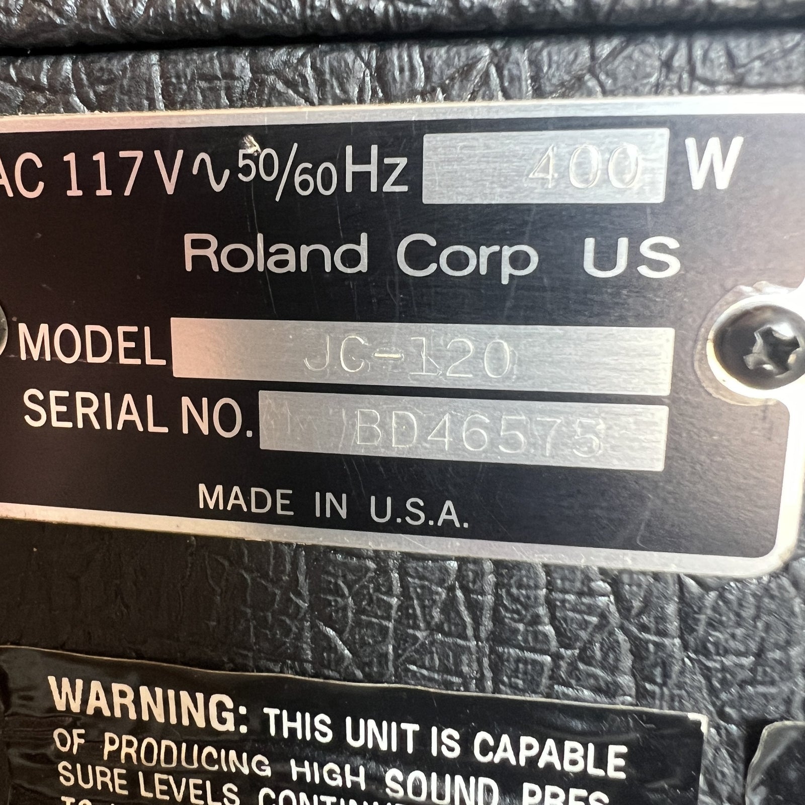 Roland JC-120 Jazz Chorus 2-Channel 120-Watt 2x12" Guitar Combo