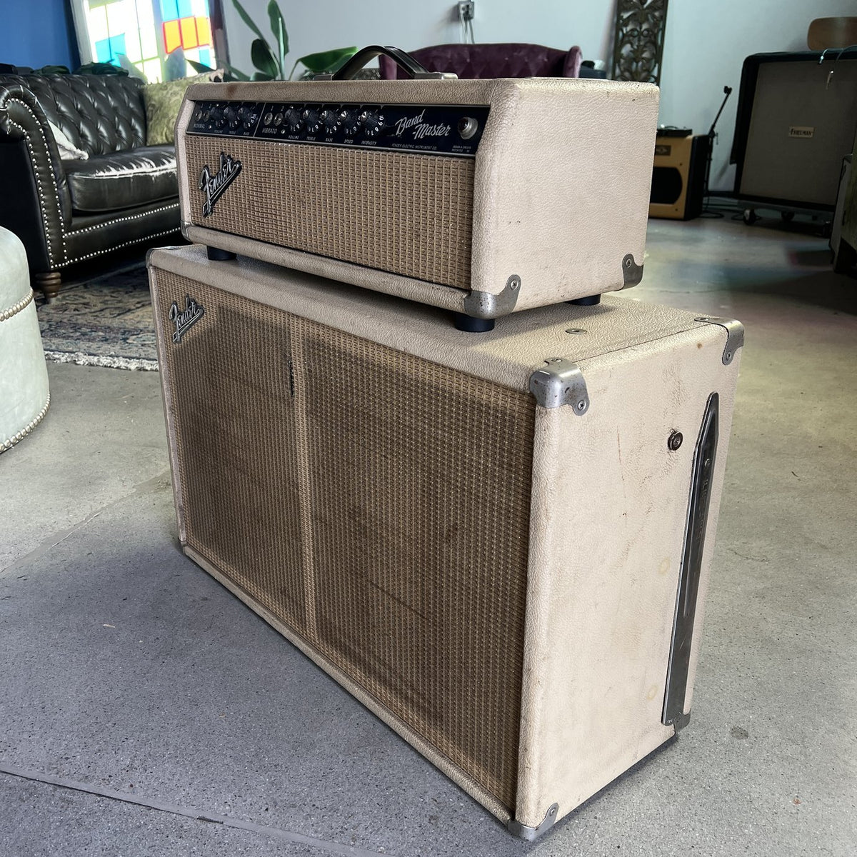 Vintage 1964 Fender Bandmaster w/2x12 Cabinet - Blonde