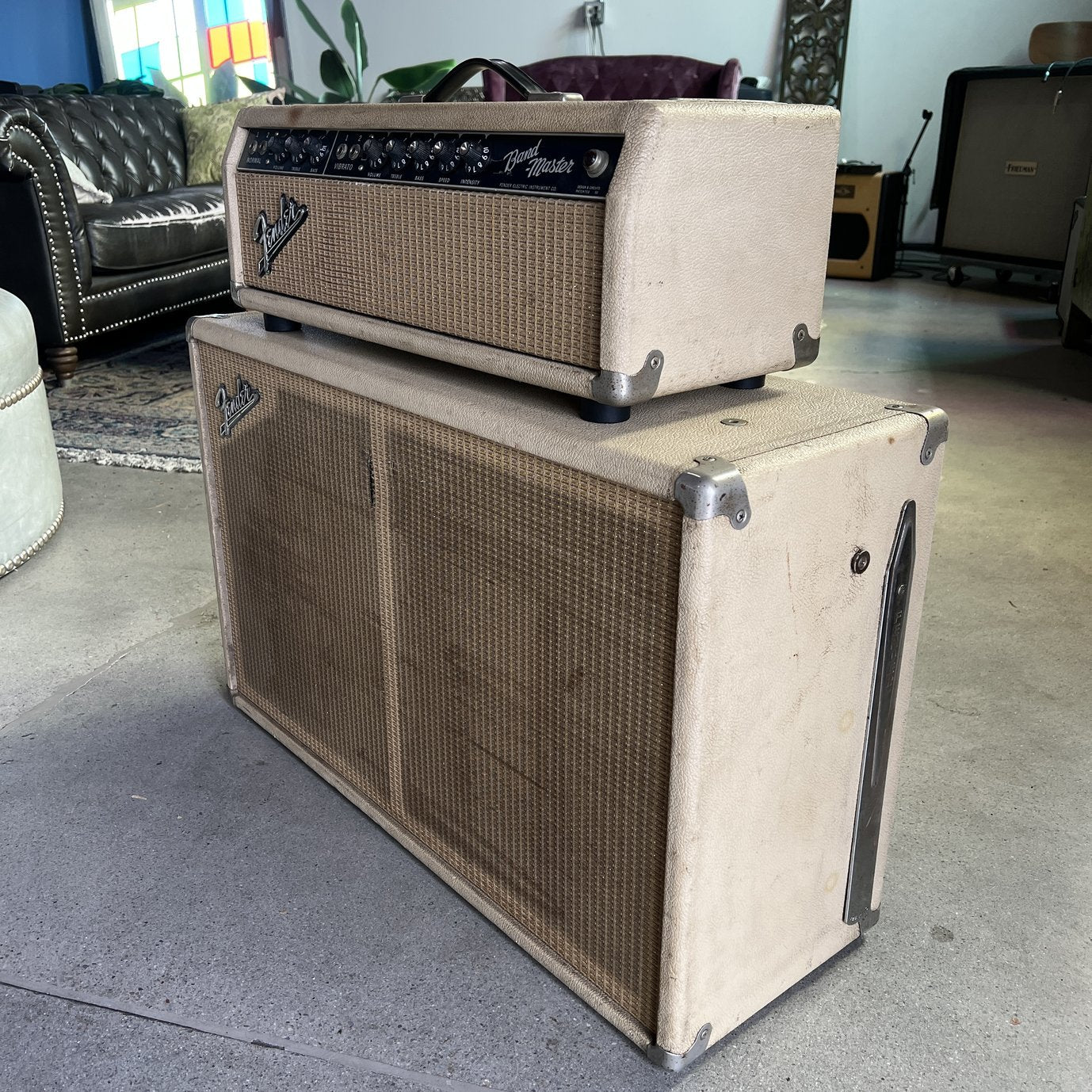 Vintage 1964 Fender Bandmaster w/2x12 Cabinet - Blonde