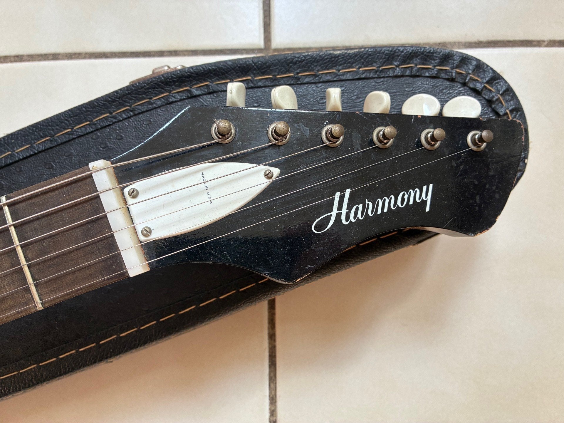 Vintage 1960's Harmony Bobkat Dearmond Gold Foil Pickup