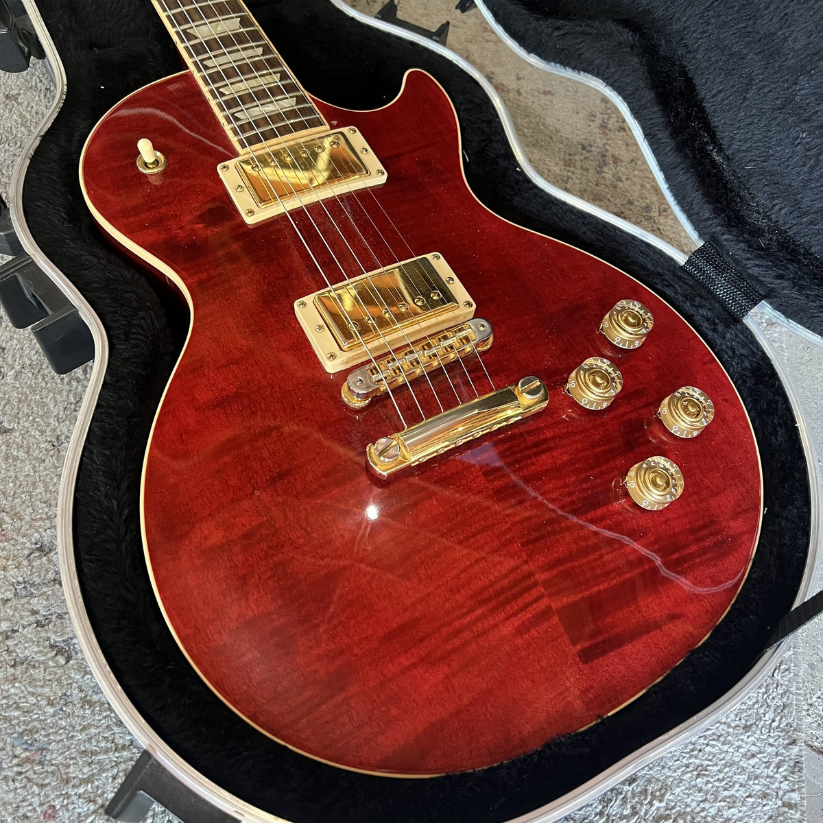 2006 Gibson Les Paul Standard Plus - Wine Red Flame Top