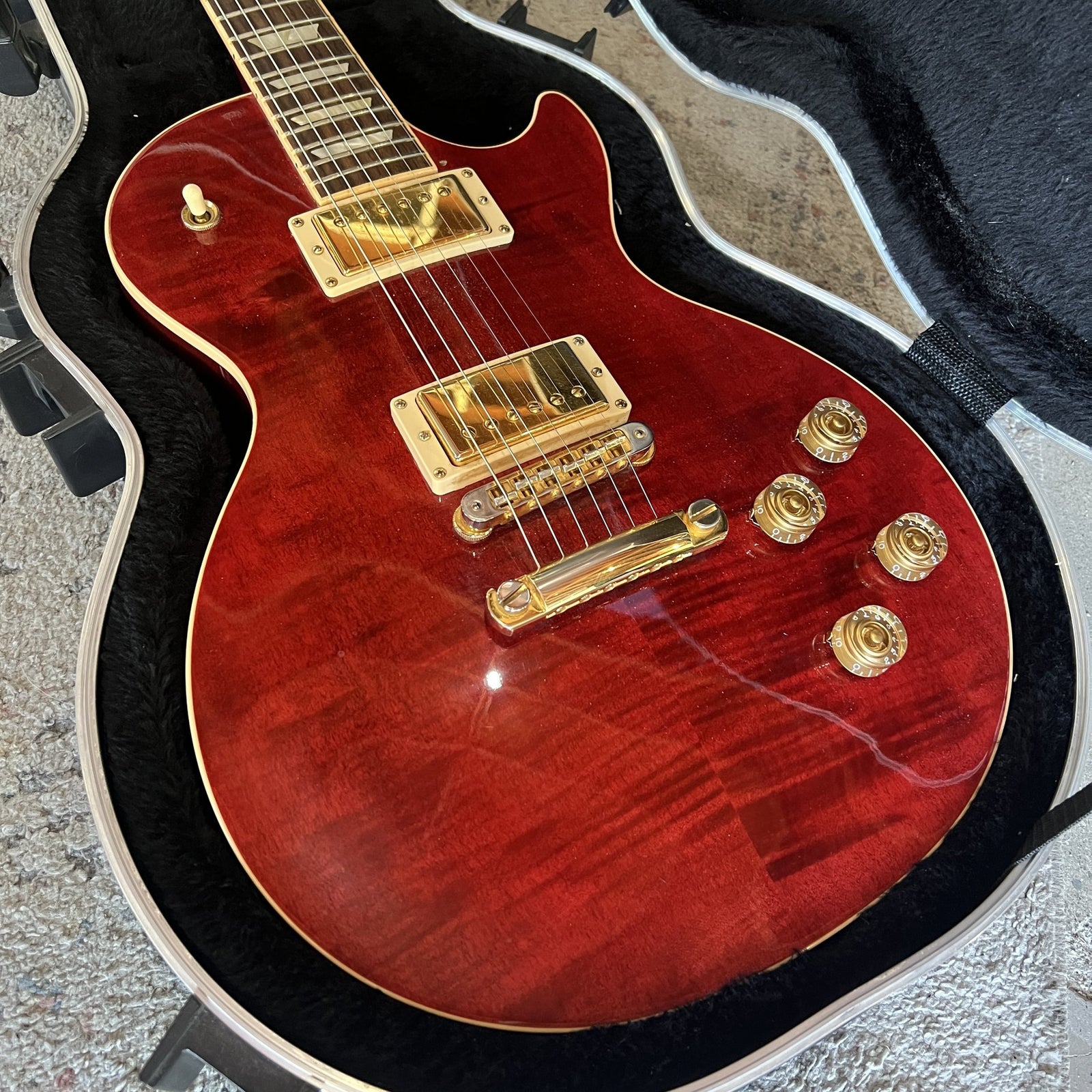 2006 Gibson Les Paul Standard Plus - Wine Red Flame Top