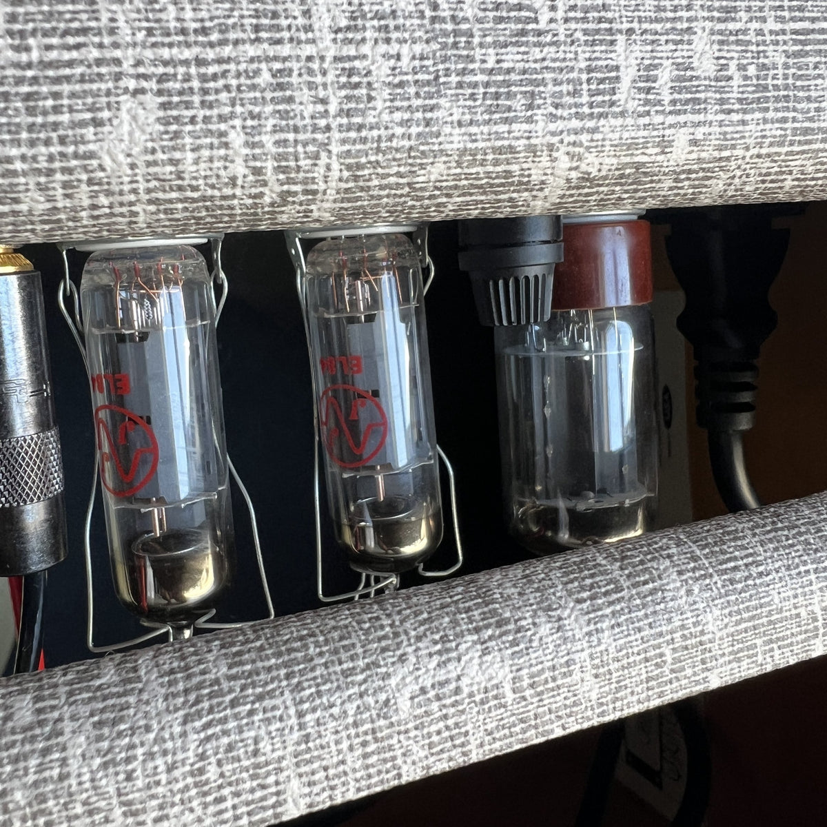 Swart MOD 84 15-Watt Hand-Wired Tube Combo Amp – Brown Western Stripe (w/ Night Light Jr. Attenuator)