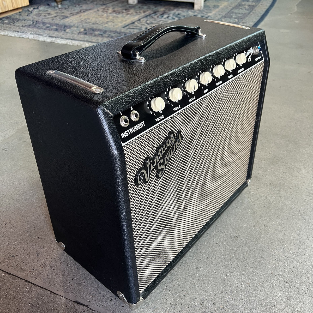 Vintage Sound Amps Vintage 15 1x12 Combo - Black/Silver with NOS Tubes & Premium Upgrades