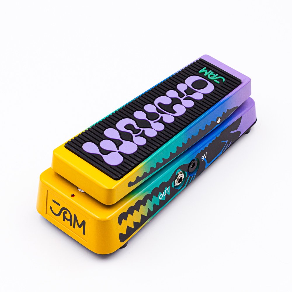 JAM Pedals Wahcko Mk.2 Wah Pedal left side view showing output and power jacks