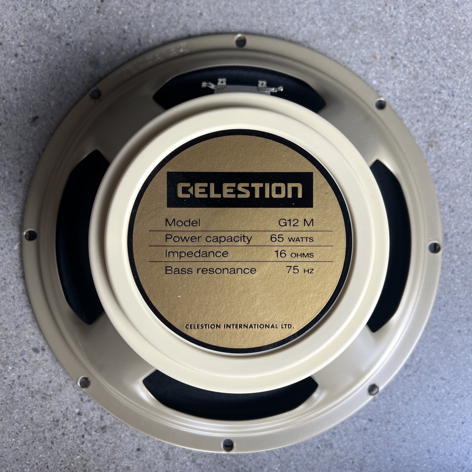 Celestion G12M-65 Creamback 12" 65-Watt Guitar Speaker (16 Ohms) – Made in UK,  Excellent Condition