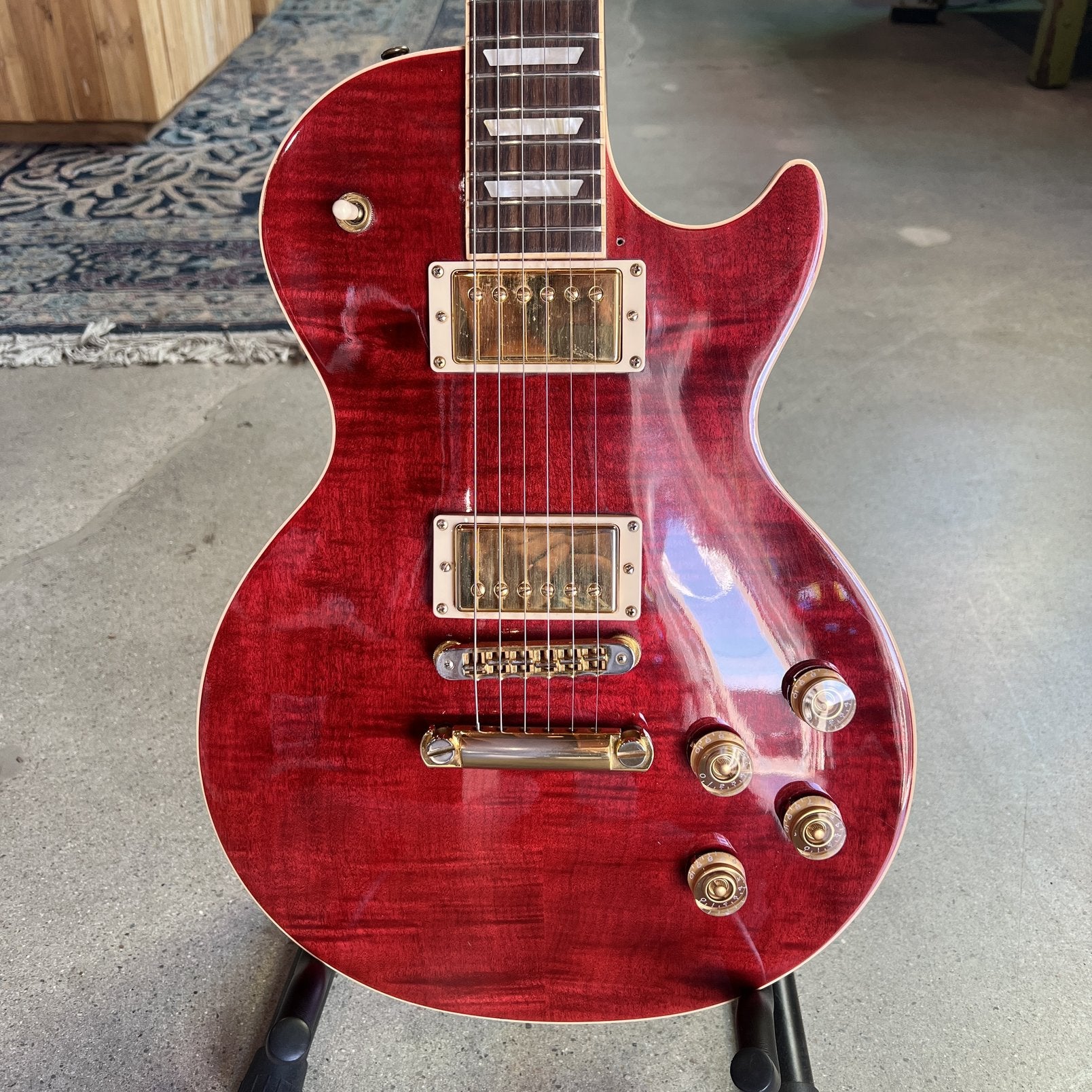 2006 Gibson Les Paul Standard Plus - Wine Red Flame Top
