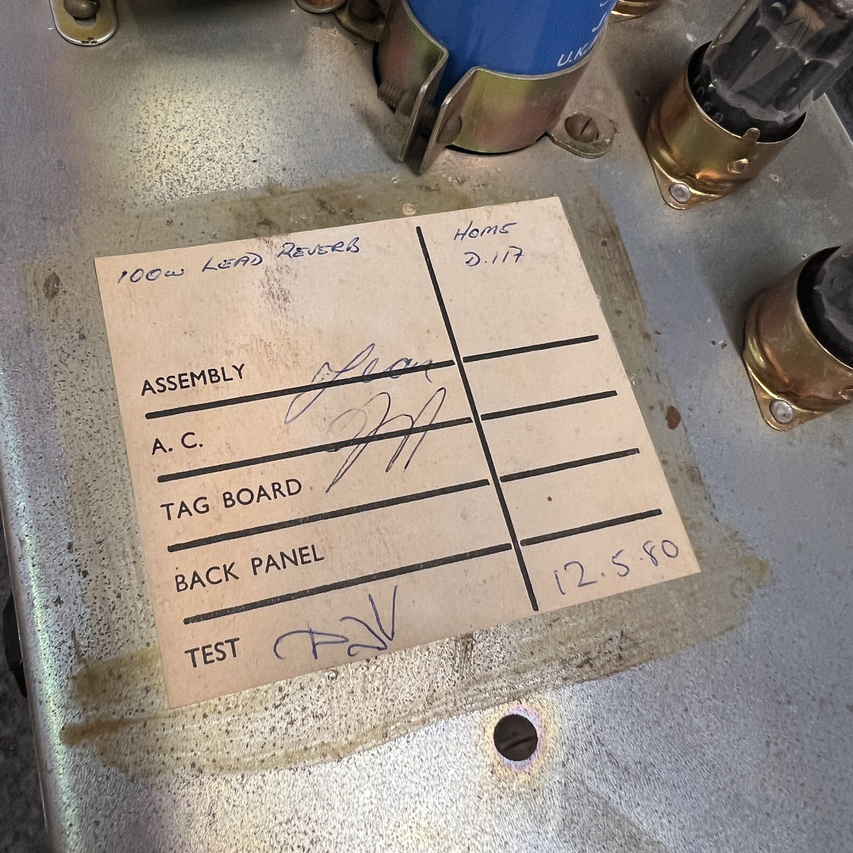 Ultra-Rare Marshall 1980 JMP 2959 100W Lead Head – The Super Lead with Reverb