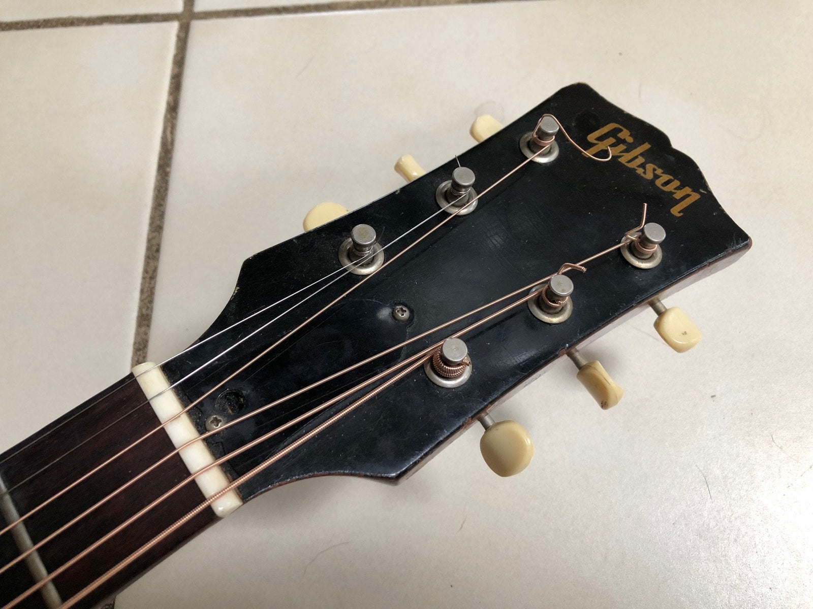 1966 Vintage Gibson B-25 N Left Handed Acoustic Guitar