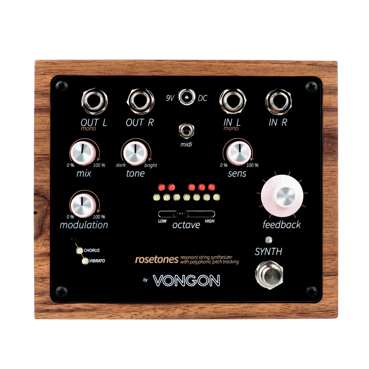 Vongon Rosetones | 12-Voice Polyphonic Sympathetic Resonator &amp; Synth Pedal