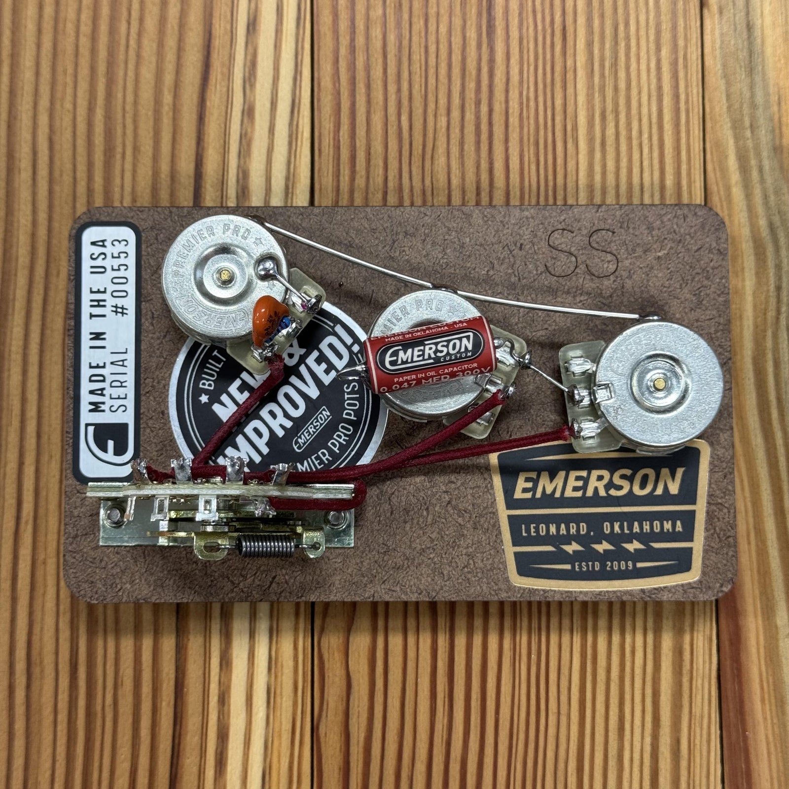 Emerson Custom Premier Pro 5-Way PRS Silver Sky Prewired Kit - 250k