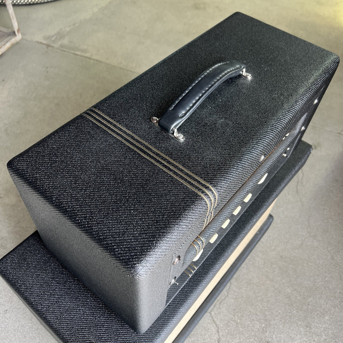 Swart Stereo Master 20 Head & Matching 2x12 Stereo Cabinet – Black Tweed (2019)