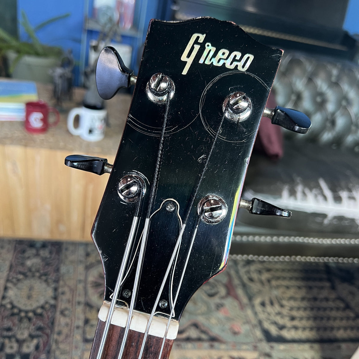 Vintage 1970s Greco EB420 Bass Guitar – Cherry Red (Made in Japan)