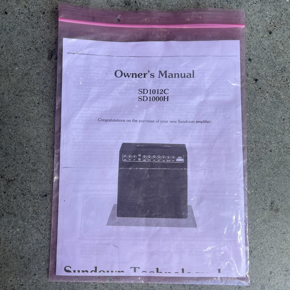 Sundown SD1012C 1x12" Tube Guitar Combo Amp #501036